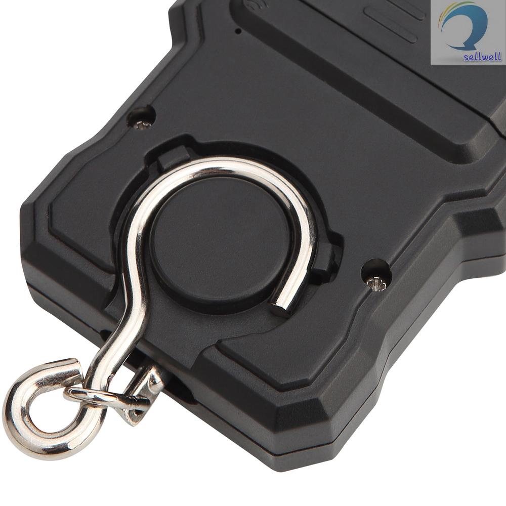 Cân Điện Tử Mini 50kg / 5g Màn Hình Lcd Có Móc Câu Cá Tiện Dụng