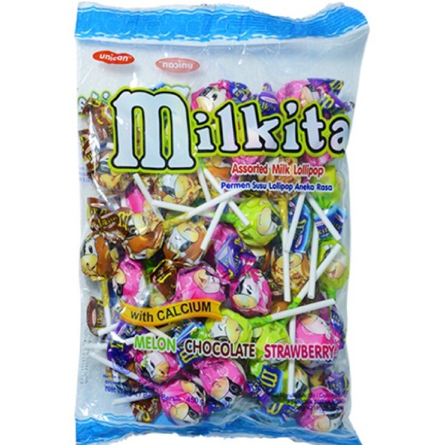 Kẹo Mút Mikita Sữa Gói/Lọ 50 Que 450g