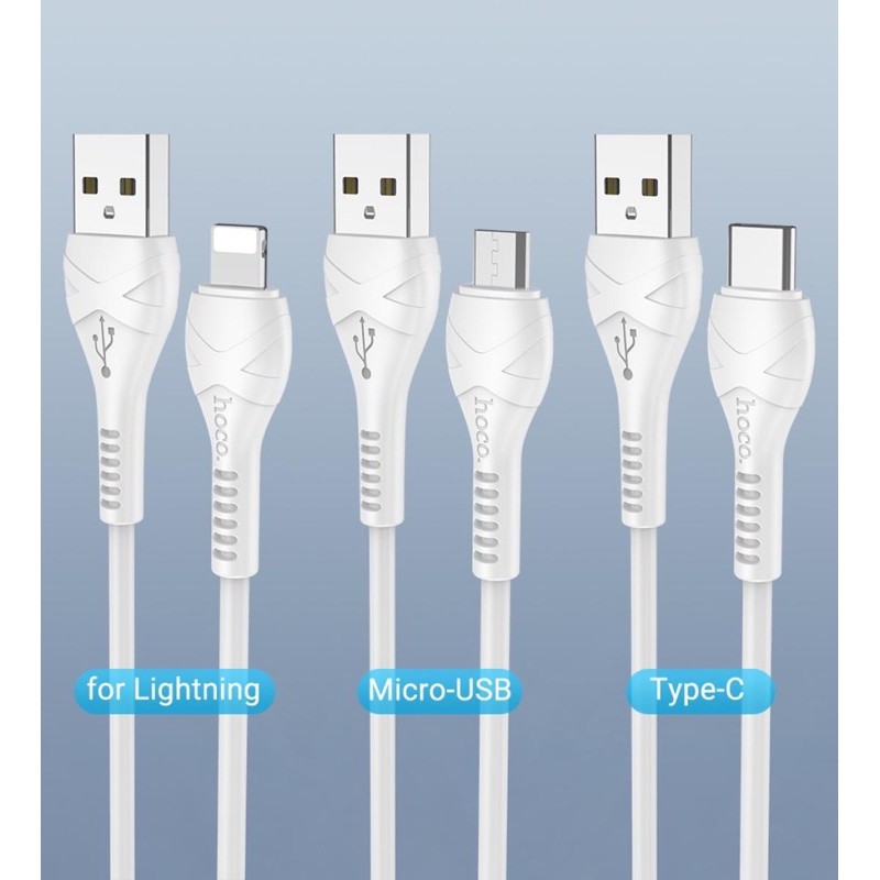 Cáp sạc nhanh - truyền dẫ dữ liệu Hoco X37 Lightning/Micro Usb/ Type C . Hỗ trợ bảo hành toàn quốc