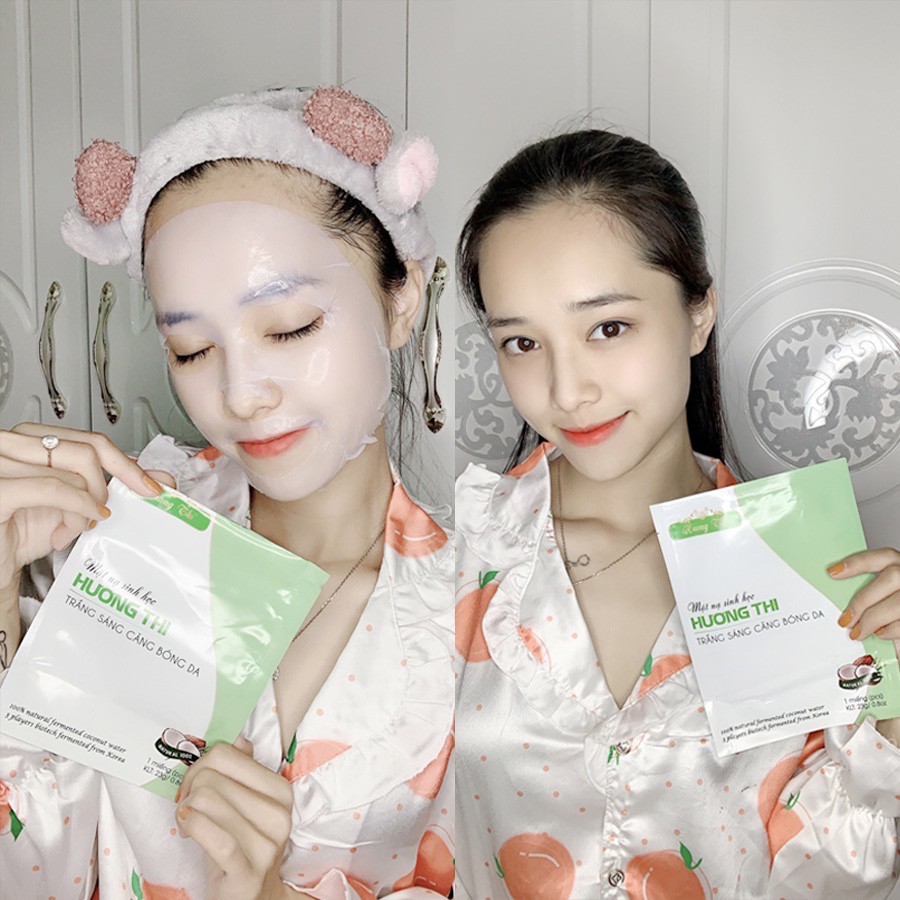 Mặt nạ phôi dừa Hương Thi Dr. Ánh Chính hãng, trắng sáng căng bóng da - 01 miếng