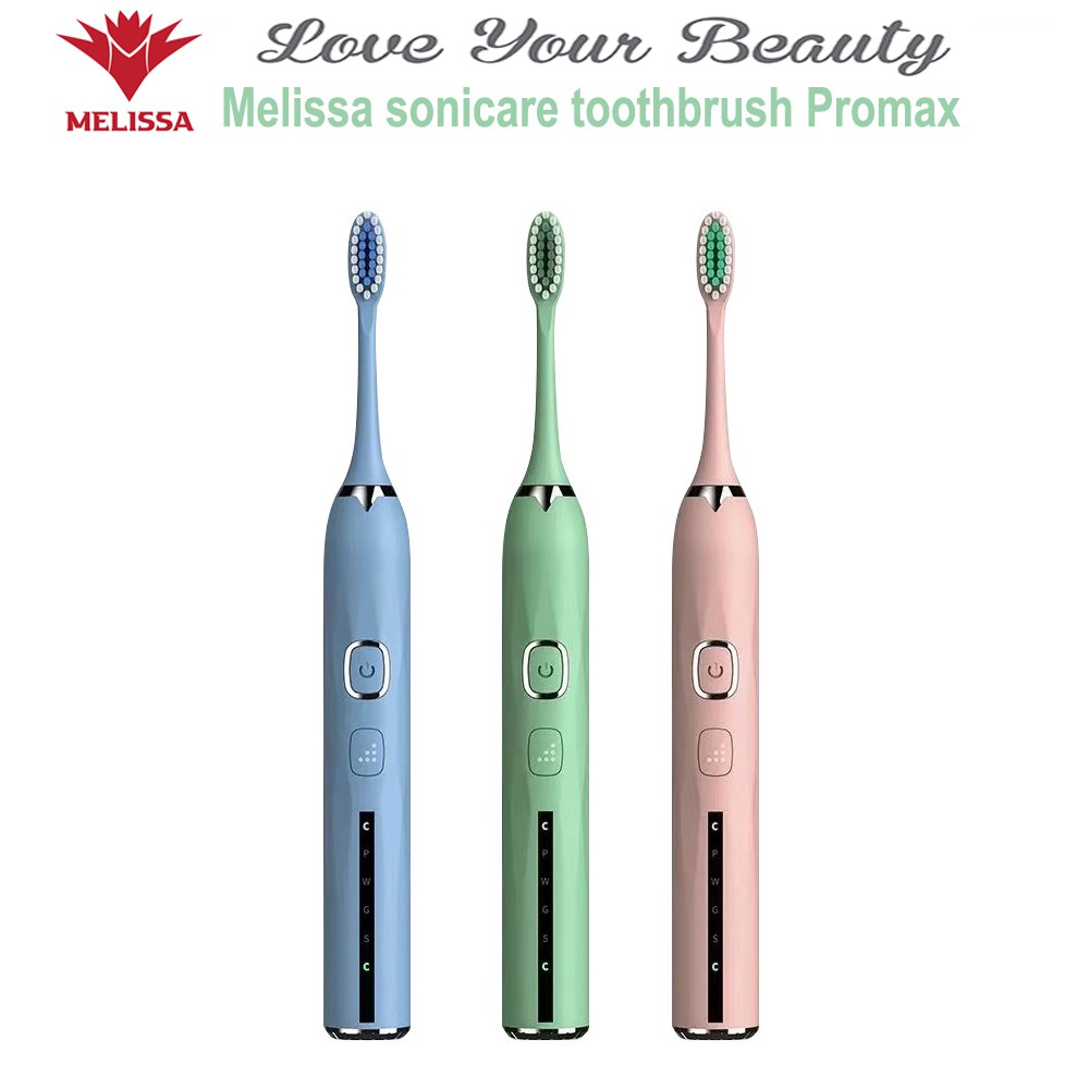 (Hàng Mới) Bàn chải đánh răng điện cao cấp Melissa Sonicare Toothbrush Promax - Hàng chính hãng bảo hành 2 năm