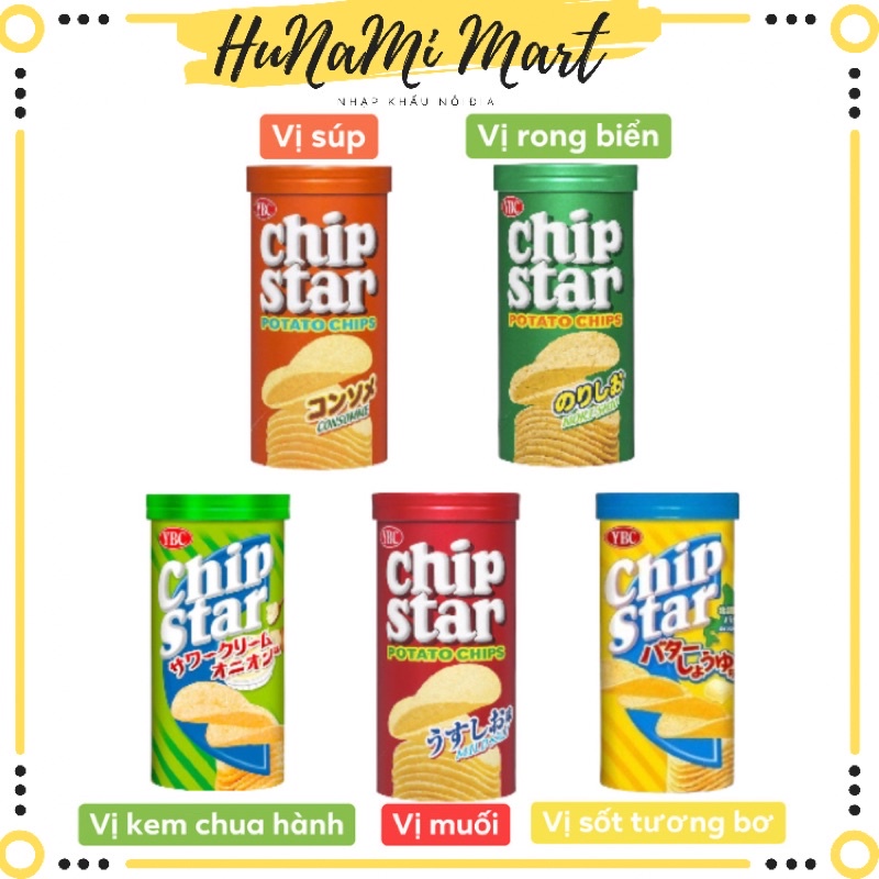 Khoai tây YBC Chip Star 50g - Nội địa Nhật Bản