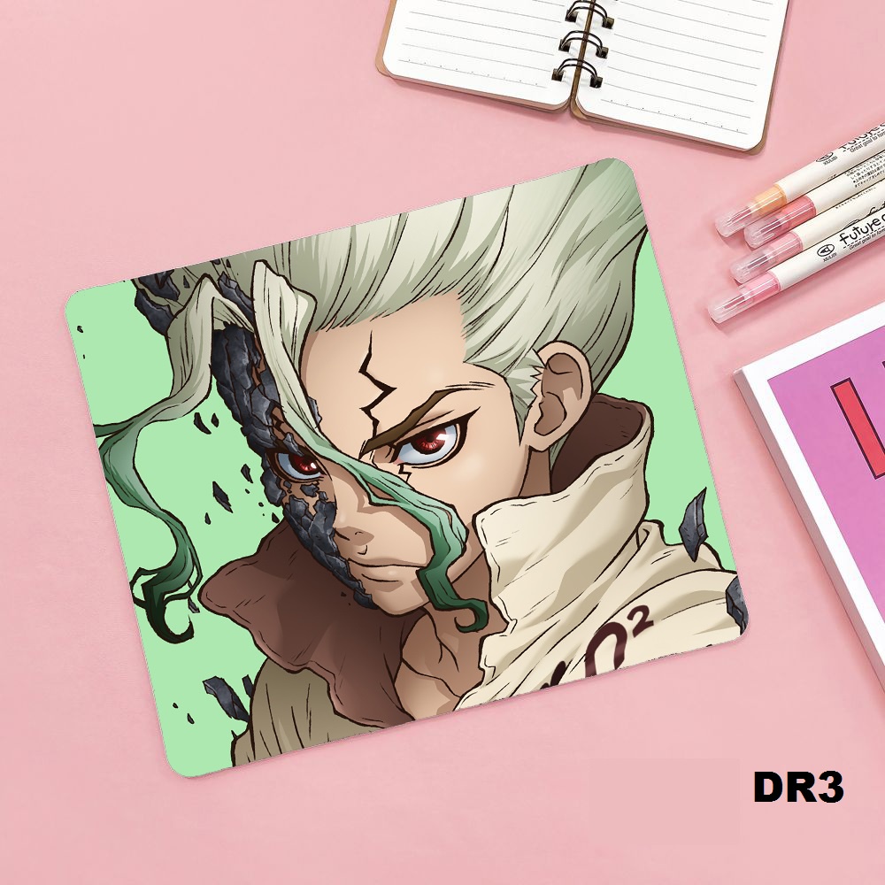 Lót chuột - Dr-Stone - khổ 24x21x3 bo viền