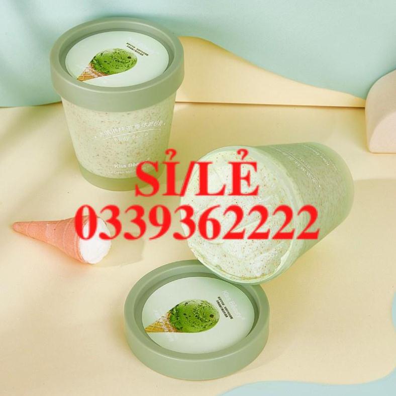 [ CHÍNH HÃNG ] Tẩy da chết matcha trà xanh Kiss Beauty Body Scrub 200G Sena Beauty  HAIANHSHOP