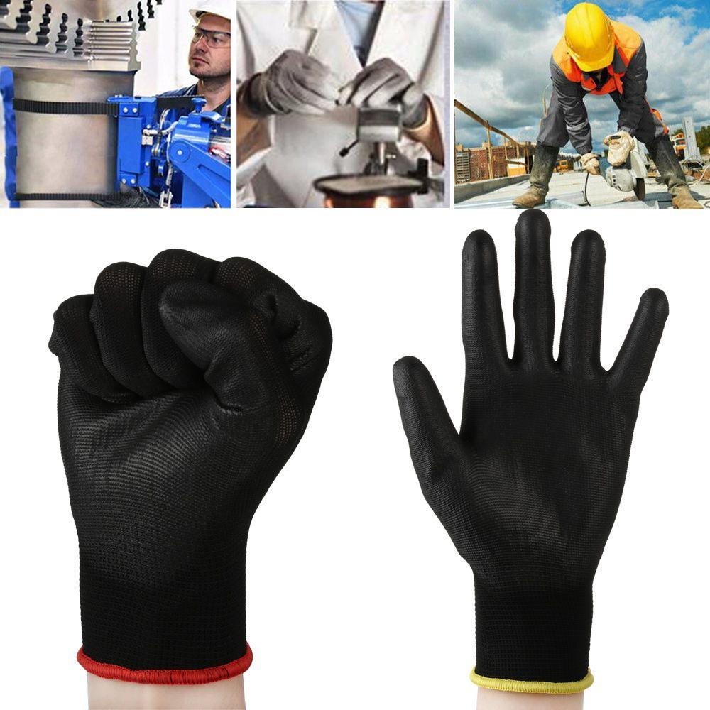 Set 1 / 6 Đôi Găng Tay Làm Việc Bằng Polyurethane PU Chống Tĩnh Điện