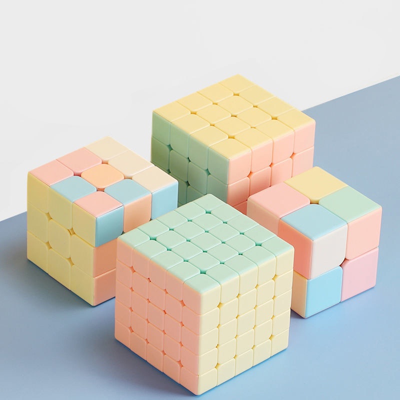 Bộ Sưu Tập Rubik MoYu Macaron 2x2 3x3 4x4 5x5 Pyraminx Rubic Biến Thể Stickerless