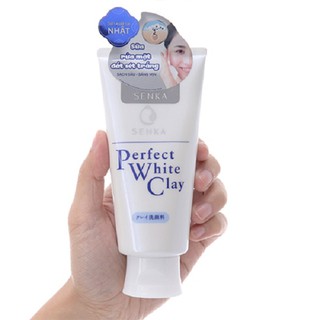 Sữa rửa mặt đất sét trắng Senka Perfect White Clay (120g)