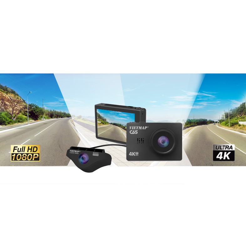 Camera Hành Trình Vietmap C65 – Ghi Hình Trước Và Sau Xe | Wifi | Oled 3 | BigBuy360 - bigbuy360.vn