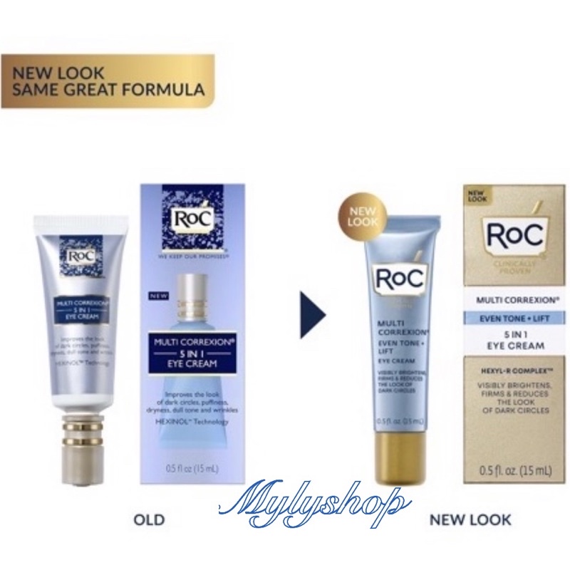 Kem dưỡng mắt sáng da Roc Retinol Multi Correxion 5 in 1 Eye Cream 15ml