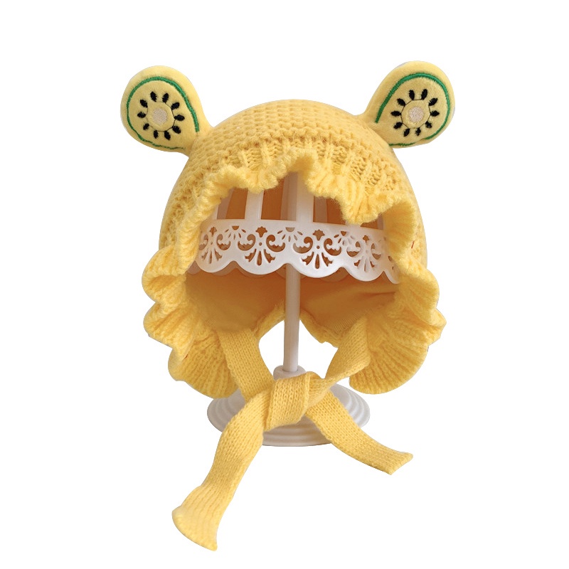 Mũ beanie Trùm Tai Hình Trái Cây Dễ Thương Cho Bé 2-8 Tuổi