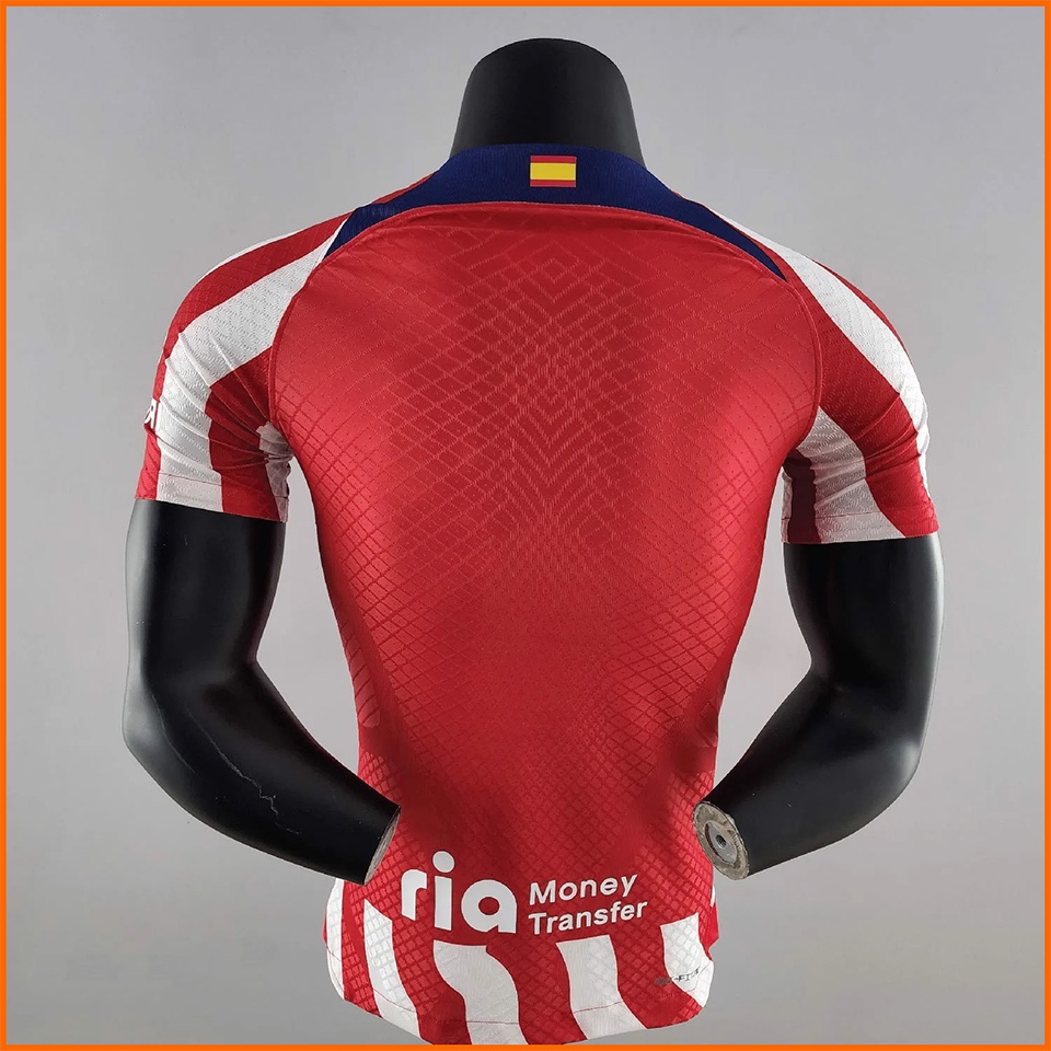 Áo đấu Atletico Madrid sọc đỏ trắng sân nhà 2022/2023, 2022/23 bản PLAYER Issue BODY fit cao cấp Thái Lan