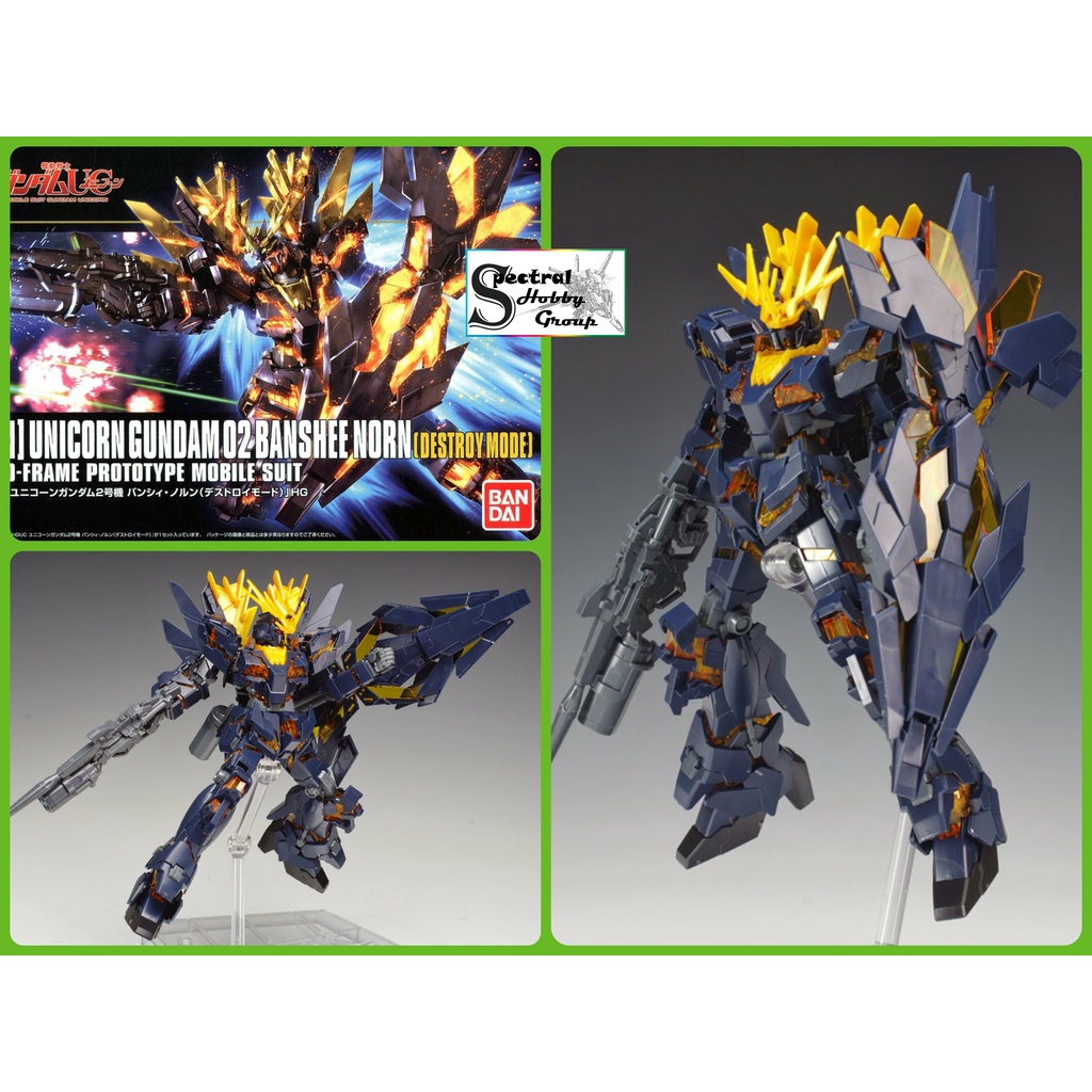 Mô hình lắp ráp HG 1/144 Unicorn Gundam 02 Banshee Norn Destroy Mode - bandai