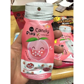 |date 04.2020|kẹo ngậm thơm mát play candy đào bạc hà 18g