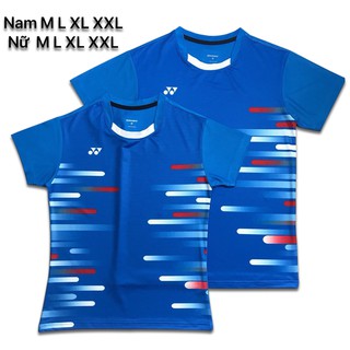 Áo cầu lông yonex 2019 Nam nữ Xanh dương 1 Áo