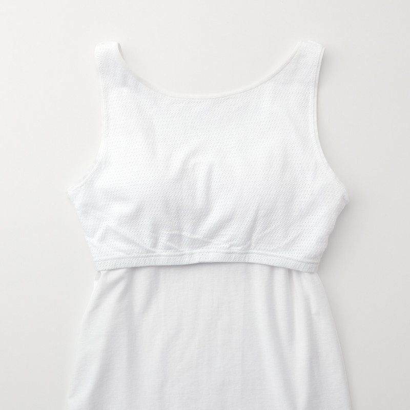 Muji Áo Ba Lỗ Có Đệm Ngực Tháo Rời