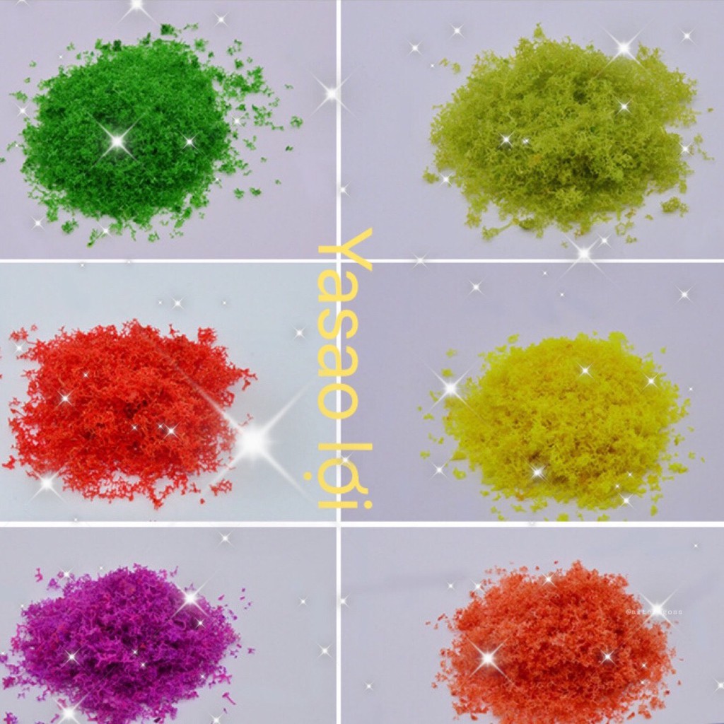 Bột rêu nhựa gói 100gr mô phỏng rêu, cỏ, lá cây tiểu cảnh bonsai,rêu thủy sinh.