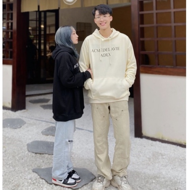 Áo Hoodie Form Rộng Nam Nữ ADLV Nỉ Chân Cua Siêu Hot năm 2022