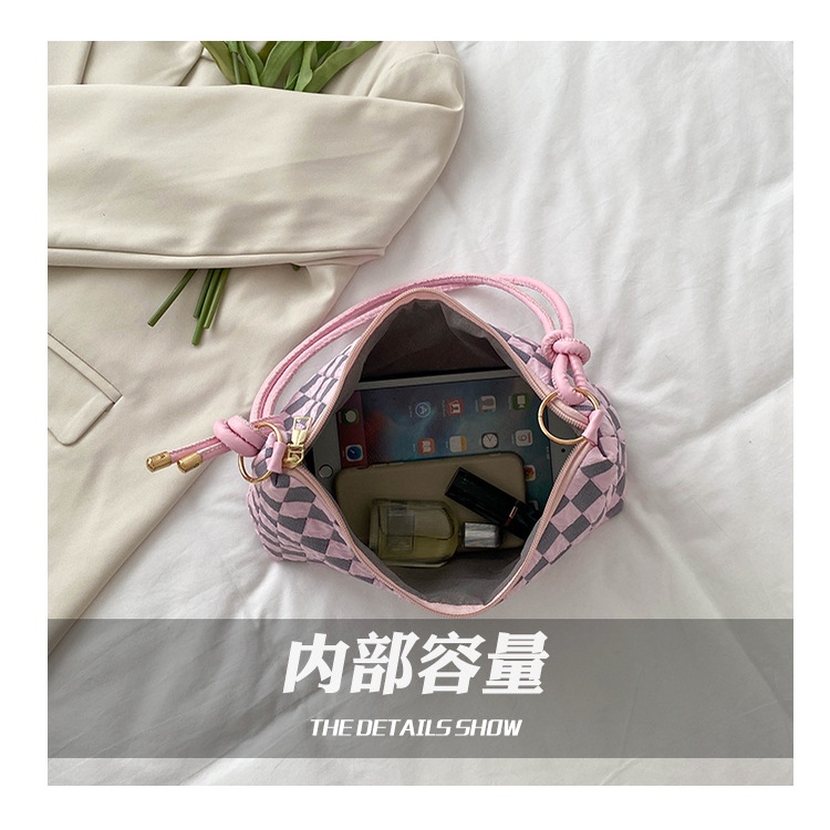 Túi đeo chéo JASMIN NOIR họa tiết caro đơn giản thời trang cho nữ