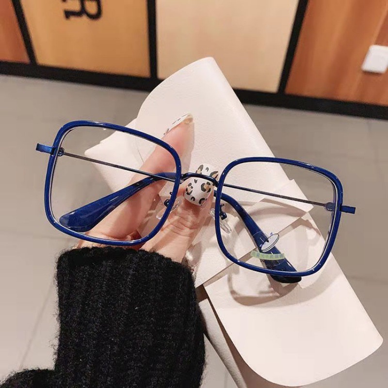 Kính mát gọng vuông chống tia sáng xanh thời trang cho nữ
