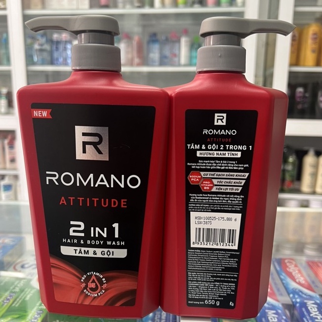 Tắm gội Romano Attitude 2in1 650gr