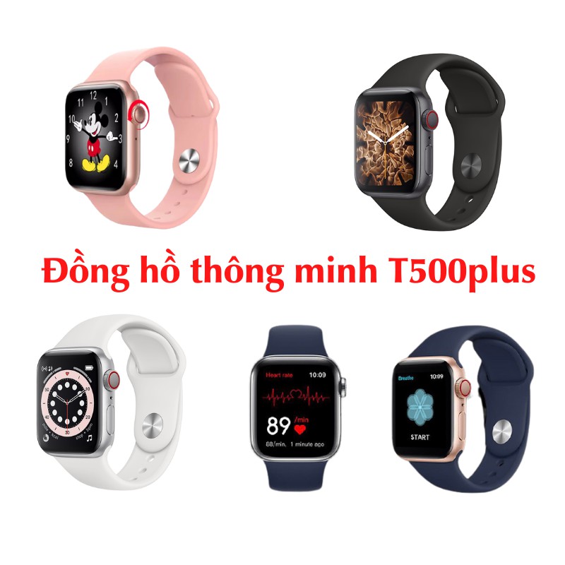 [T500Plus] Đồng hồ thông minh Seri 6 Thay ảnh tuỳ ý, nghe gọi kết nối bluetooth 5.0 bản 44mm