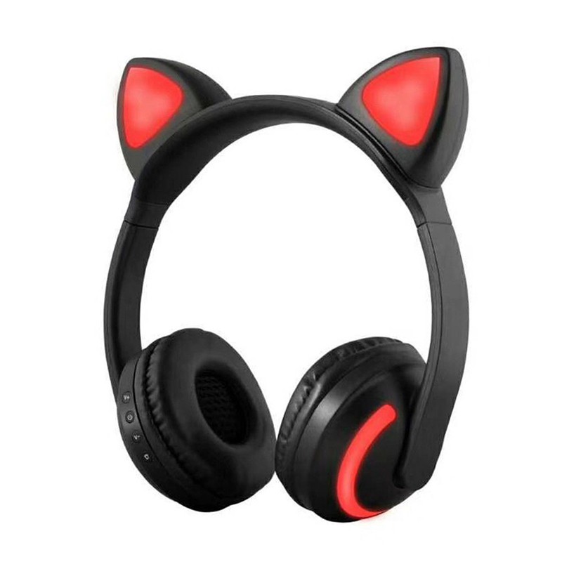 Tai nghe chơi game Bluetooth không dây Bluetooth Tai nghe có thể gập lại bằng tai mèo