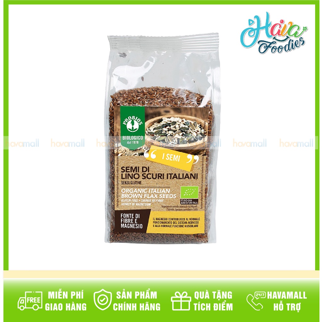 [HÀNG CHÍNH HÃNG] Hạt Lanh Nâu Hữu Cơ PROBIOS 500gr – Organic Brown Flax Seeds