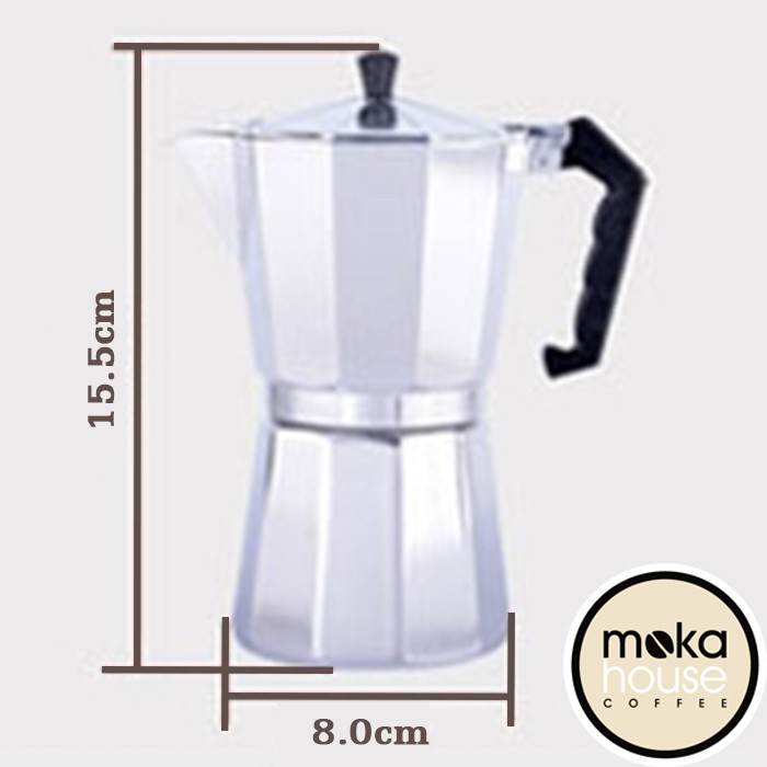 Ấm pha 3/6/9 cốc Cà phê Moka/Espresso/Latte phong cách Ý