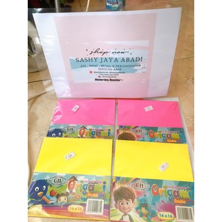 Bộ Giấy Xếp Origami 2 Mặt 16x16 Chất Lượng Cao