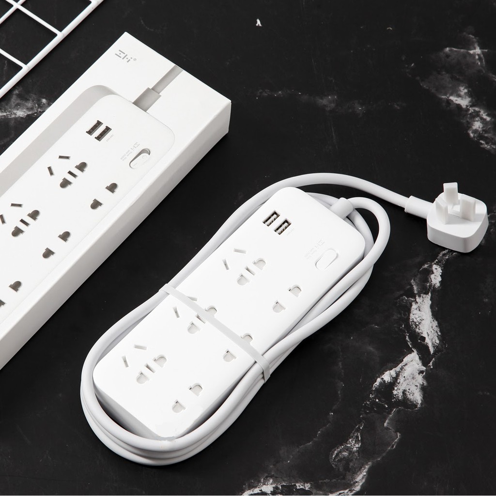 Ổ cắm điện ZMI 6 Cổng 2 USB CX05 18W / ZMI CXP01 65W / Ổ cắm điện MiPower Strip 6 Cổng 3 USB