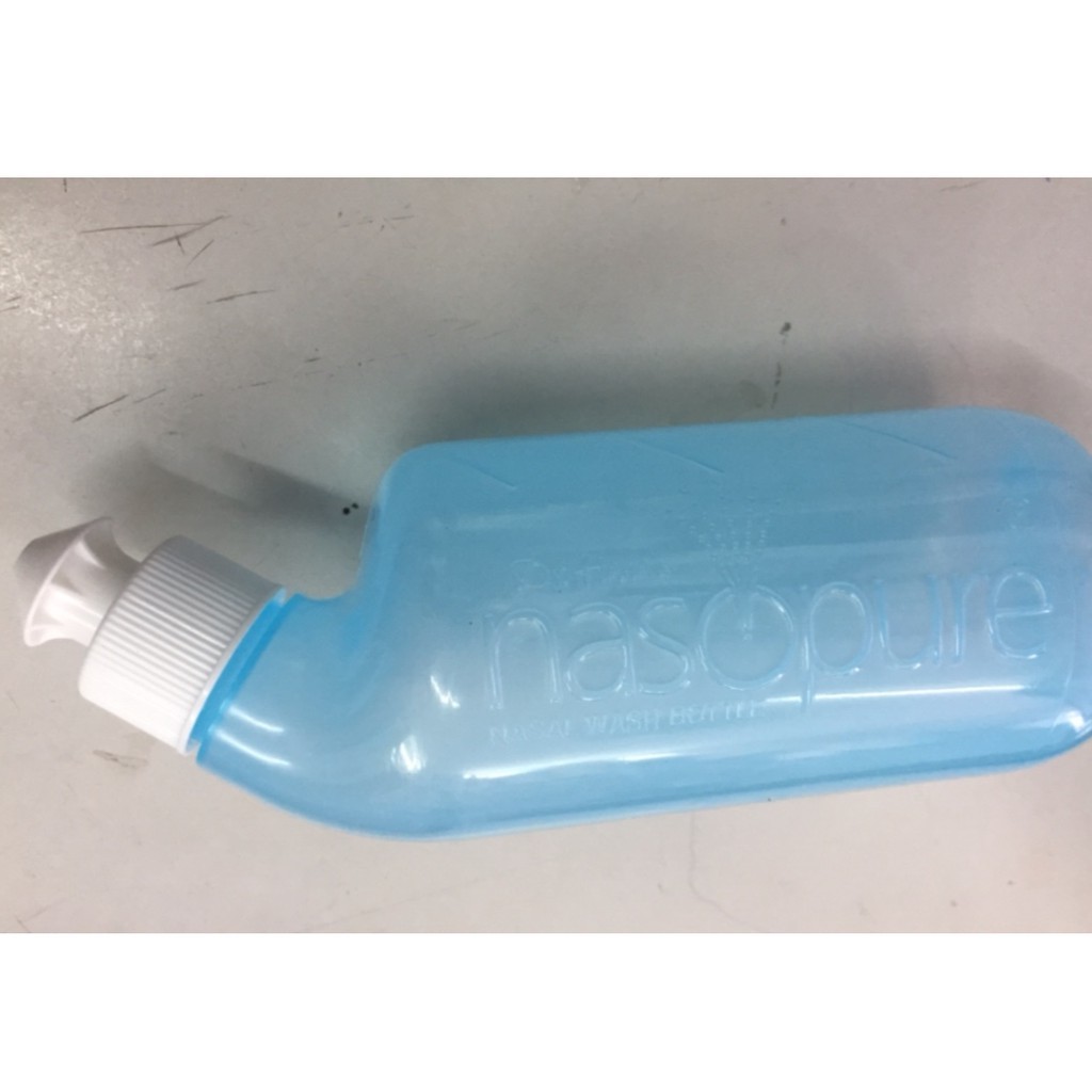 Bộ dụng cụ rửa mũi xoang NASOPURE (gồm Bình xịt 8oz ~ 240ml và 2gói muối x 3.75g) (Made in USA)