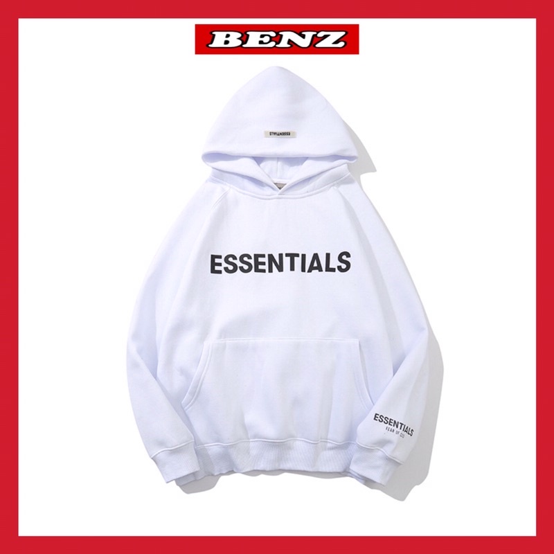 (⚡Hàng S.C⚡️) Áo nỉ hoodie ESSENTIALS nam nữ fom rộng unisex chất nỉ bông mềm mịn không xù lông hình in cao su nổi SC 99