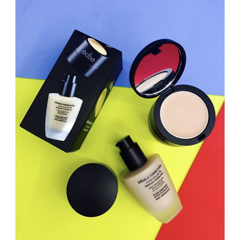 Set Kem Nền + Che Khuyết Điểm 2 IN 1 ODBO Double Perfection (OD418) | BigBuy360 - bigbuy360.vn