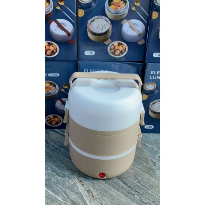 Hộp cơm hâm nóng 3 tầng inox 304 khít canh | BigBuy360 - bigbuy360.vn