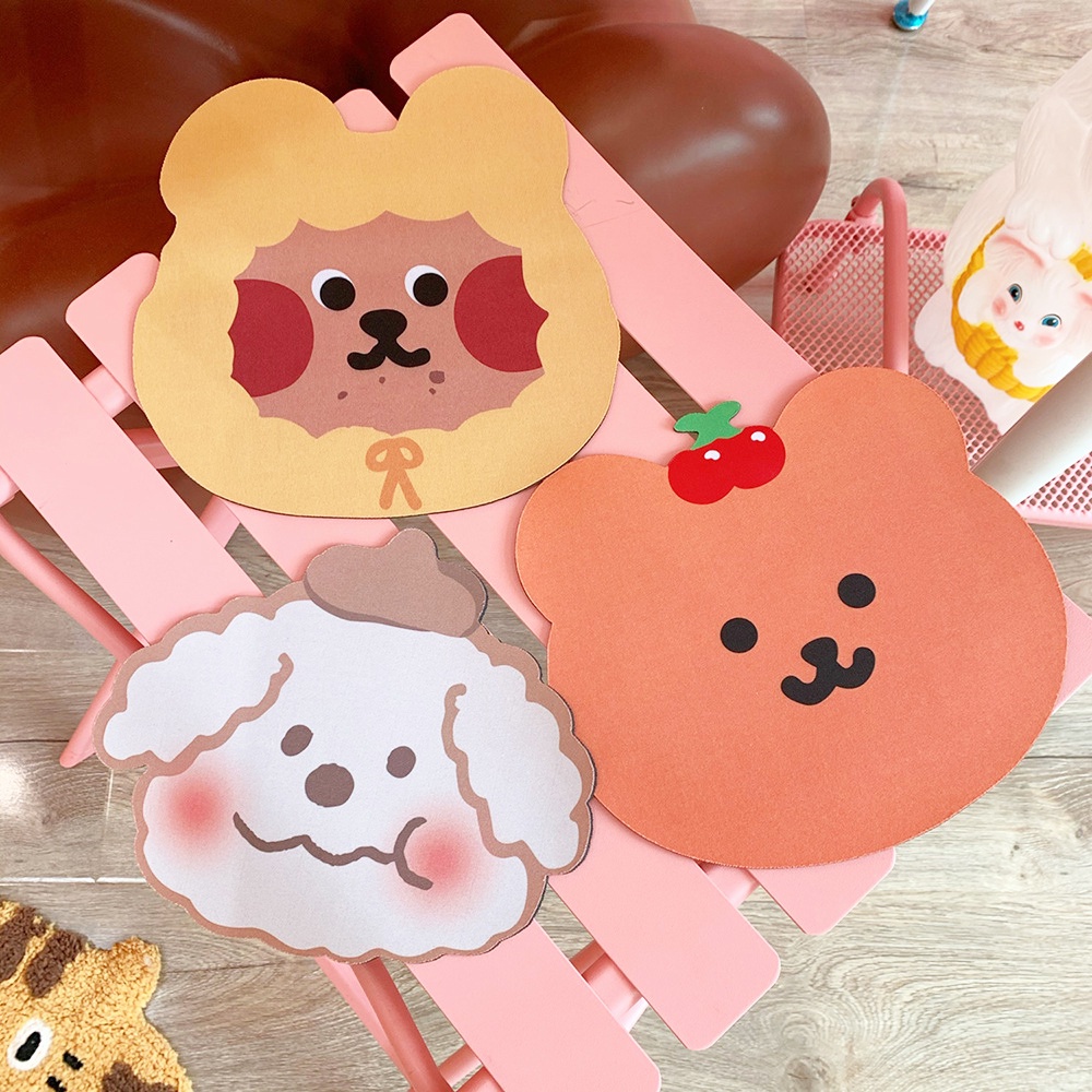 Tấm Lót Chuột Bằng Silicon Mềm Chống Thấm Nước Hình Hoạt Hình Dễ Thương