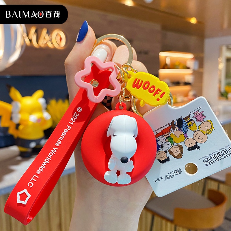 Móc Khóa Hình Chú Chó Snoopy Dễ Thương