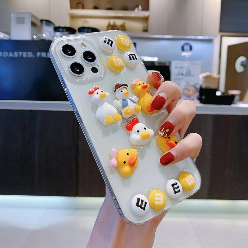 Ốp điện thoại họa tiết vịt dễ thương cho Apple iPhone Xs Max 11 / 12PR / Max / Mini X / XS | BigBuy360 - bigbuy360.vn