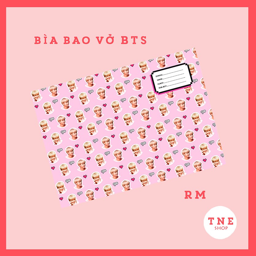 [HÀNG CÓ SẴN] Bìa bao vở BTS Mẫu 1