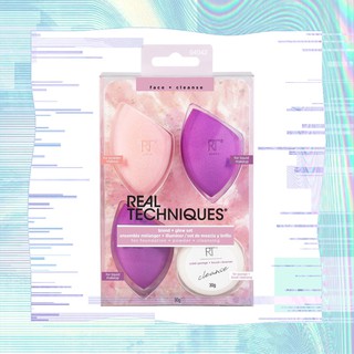 Bộ Mút Trang Điểm Real Techniques Blend + Glow Set