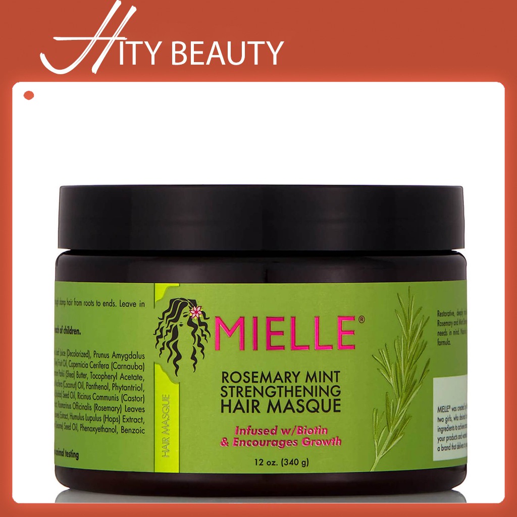 Mặt nạ tóc Mielle Organics Rosemary Mint Hair Masque 340g - Hity Beauty