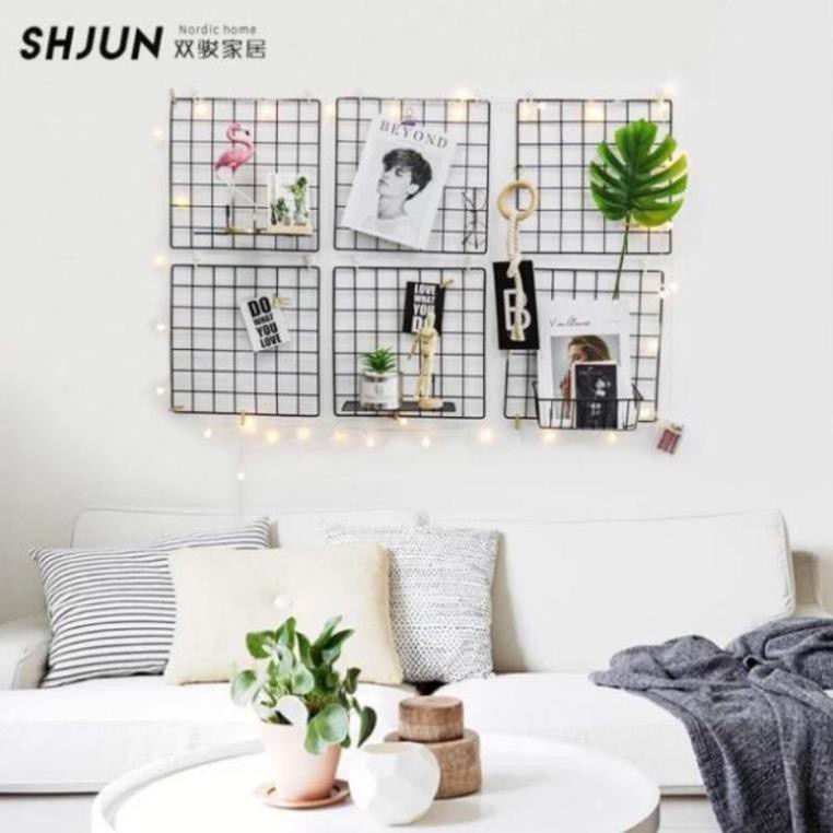 (XẢ KHO) Bán Lẻ Tấm Lưới Sắt  Decor Trang Trí Phòng
