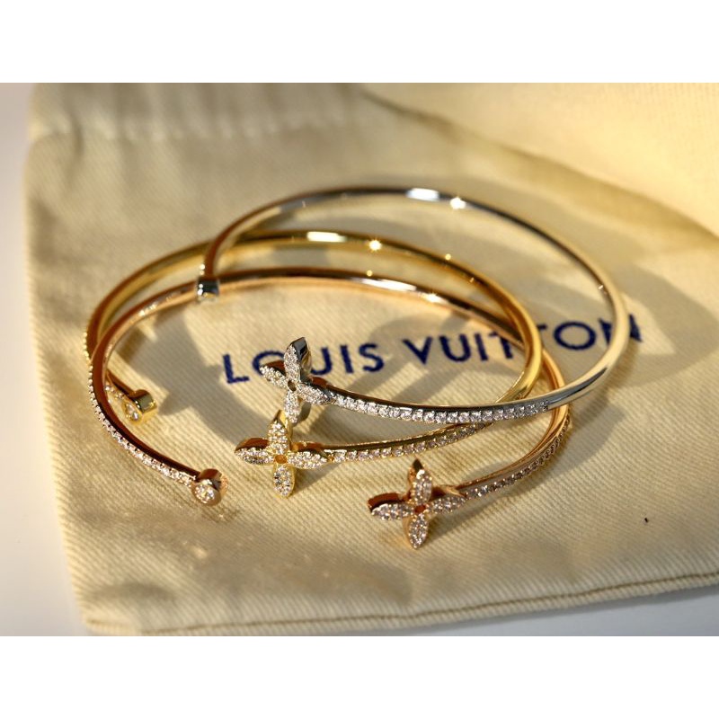 LV vòng tay cỏ bốn lá vàng hồng cho nam và nữ