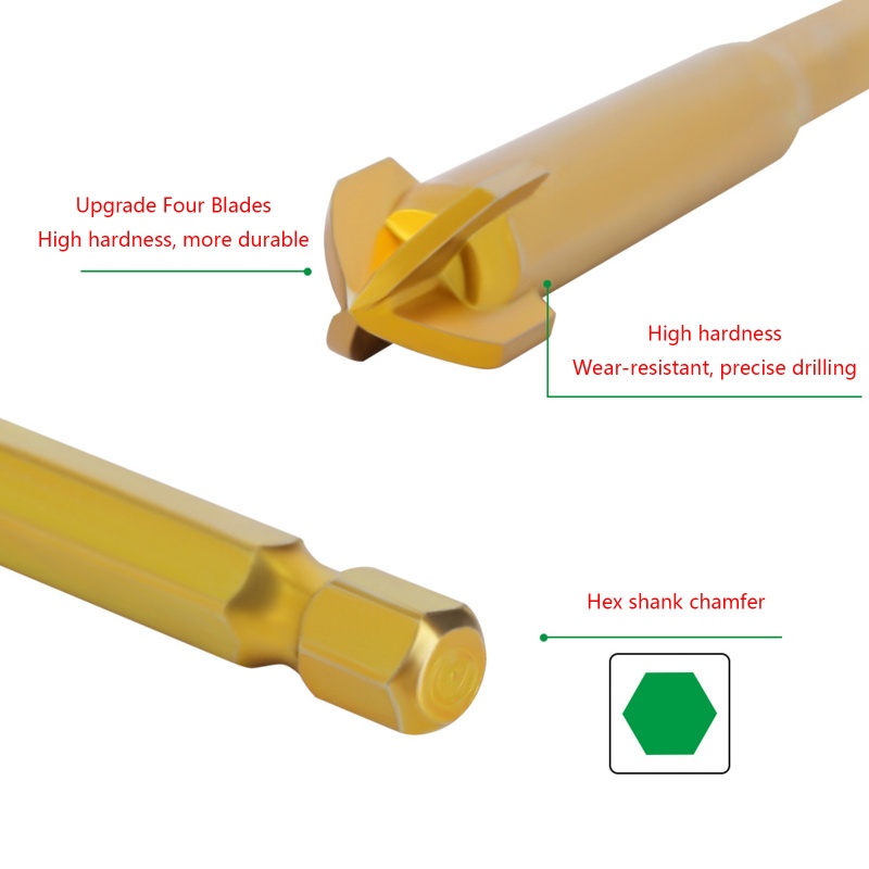 Mũi Khoan Đầu Lục Giác 1 / 4 Inch 3-12mm Bằng Cacbua