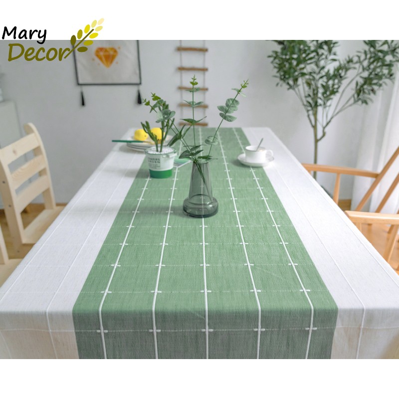 Khăn trải bàn cao cấp Mary Decor chất liệu cotton thêu - KBCC06