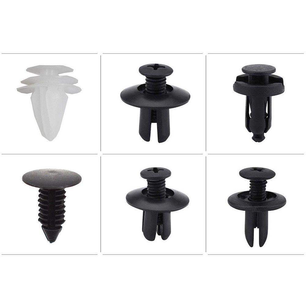 Bộ 100 Đinh Tán Bằng Nilon Nhiều Màu Sắc Gắn Cửa Xe Hơi Fender