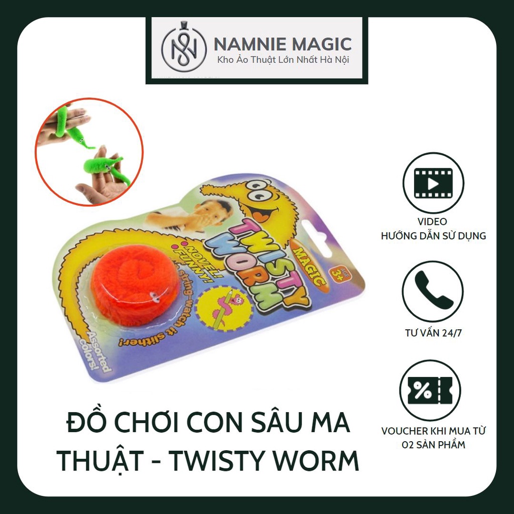 Đồ Chơi Con Sâu Ma Thuật Twisty Worm,Sáng Tạo, Đồ Ảo Thuật Thông Minh, Trí Tuệ Cho Bé