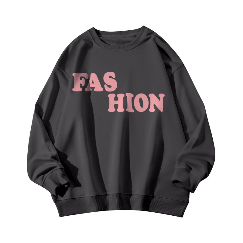 NRVP Áo Thun Nữ Dài Tay Dáng Rộng In Hình Phong Cách Hàn Quốc Mới