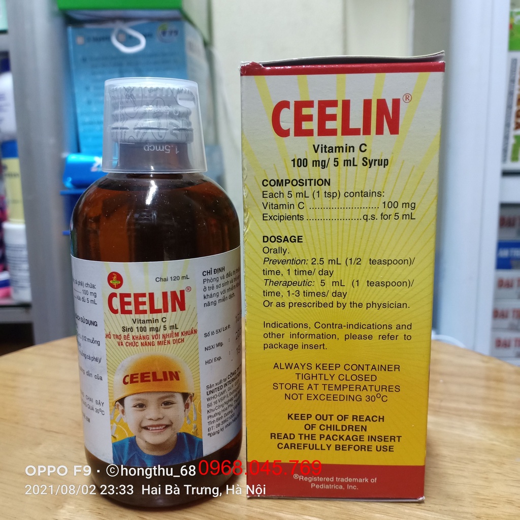 Siro CEELIN tăng sức đề kháng, tăng miễn dịch cho trẻ em