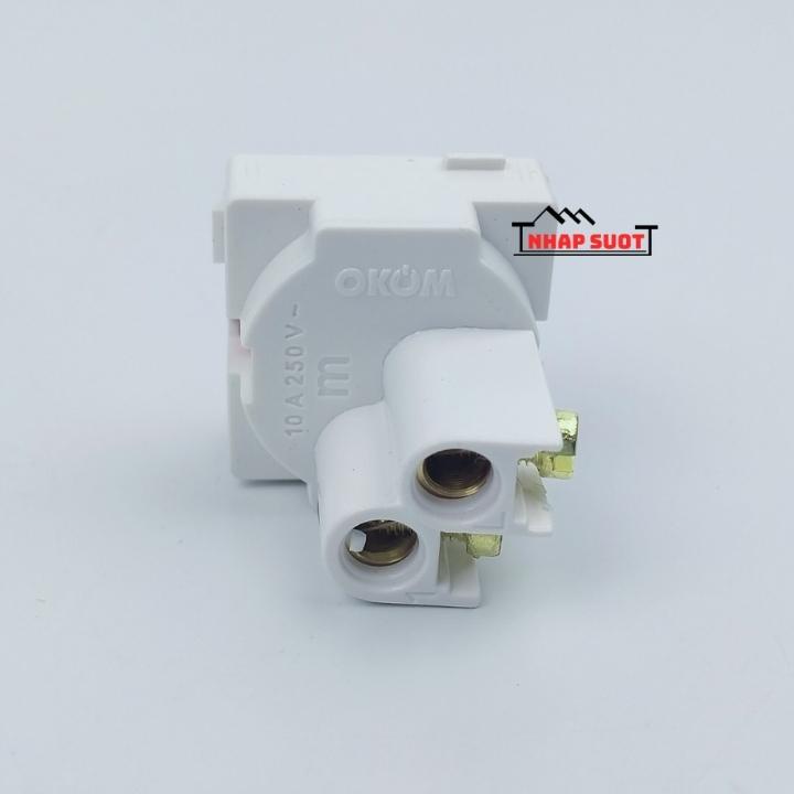 Hạt Đèn Báo Đỏ OKOM Lắp Mặt Vuông Nhỏ