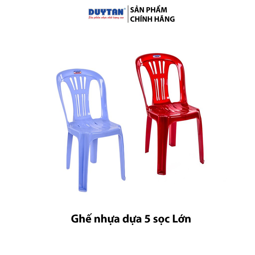 Ghế nhựa tựa lưng Duy Tân cỡ lớn